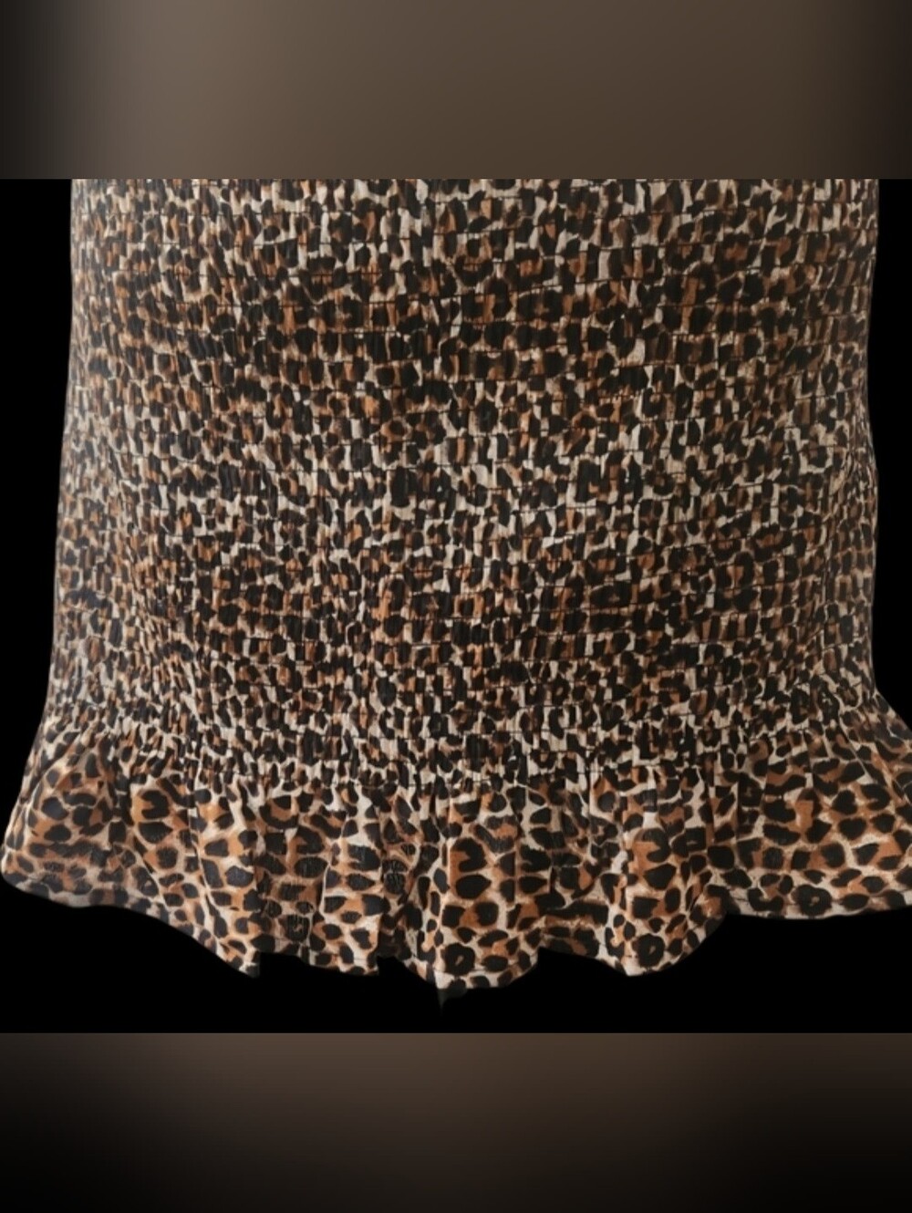 Leopard Print Puff Sleeves Dress NWT - Picture 8 of 11